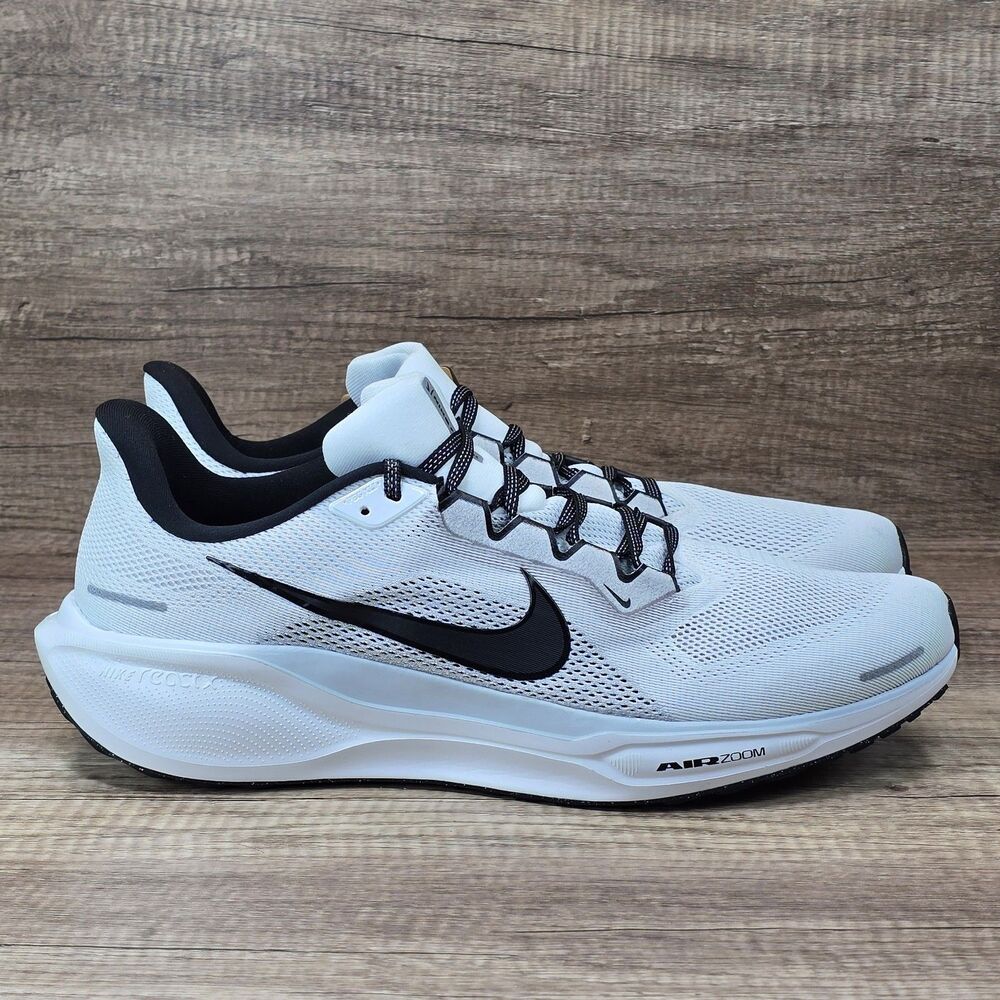 Nike Pegasus 41 Men's Size 16 White Black Pure Platinum Shoes (FD2722-105) NEW